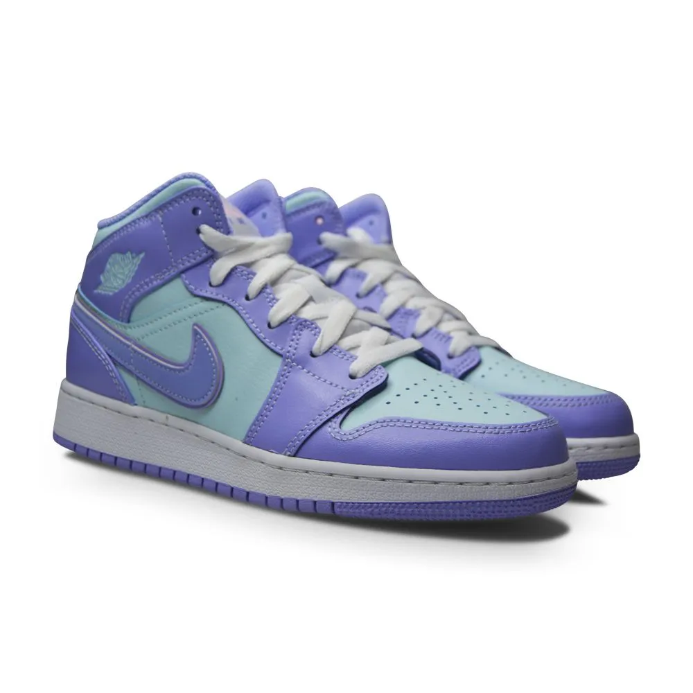 Juniors Nike Air Jordan 1 Mid (GS) - 554725 500 - Purple Pulse Arctic Punch Casual Wear