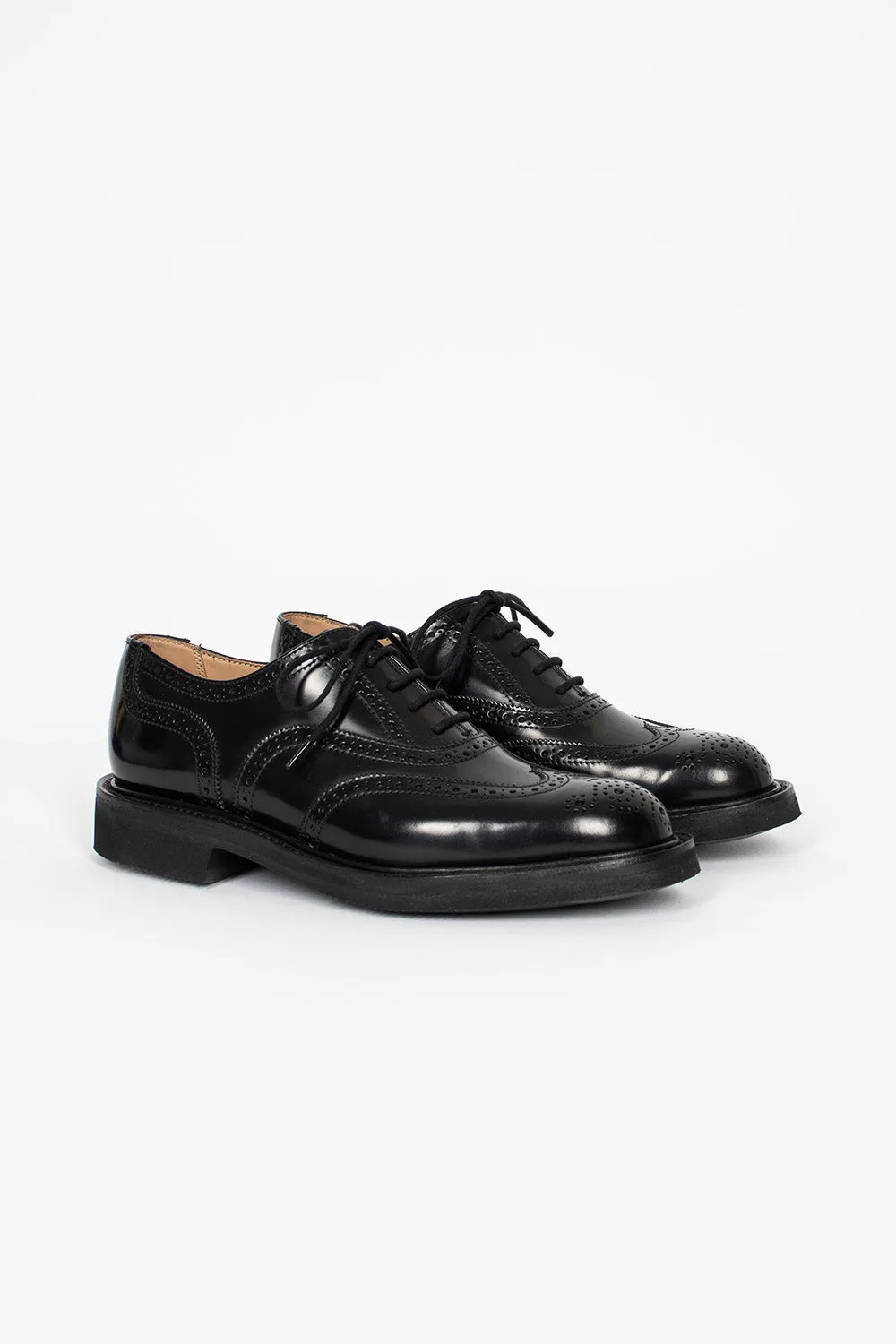 Non Slip Standing Workers Kara Bookbinder Brogue Black