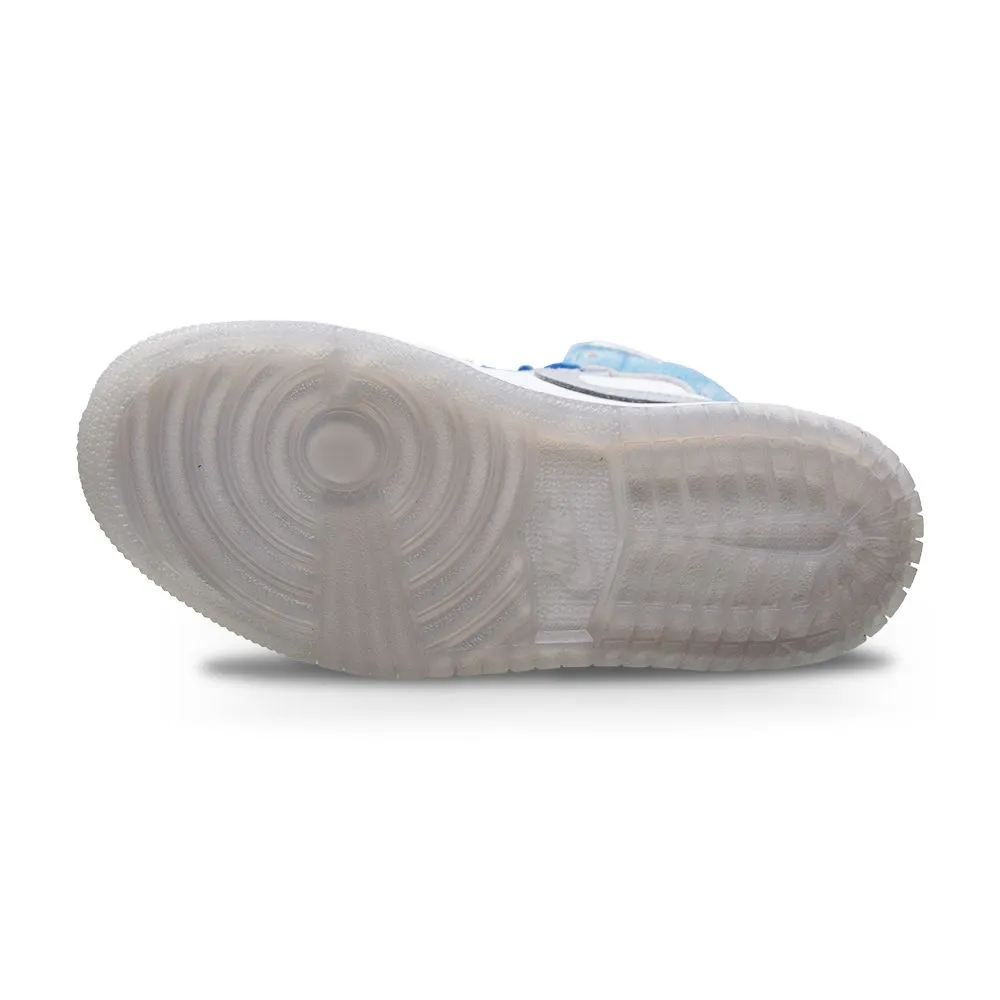 Kids Nike Air Jordan 1 Mid SE (PS) - DR6237 401 - French Blue Fire Red White Maximum Support