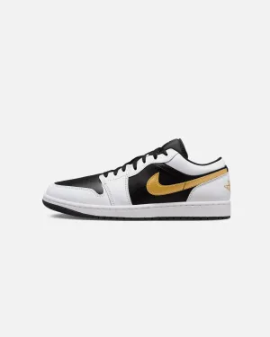 Fitness Vibe Cyber Mode Jordan Air Jordan 1 Low "Gold Swoosh" White/Metallic