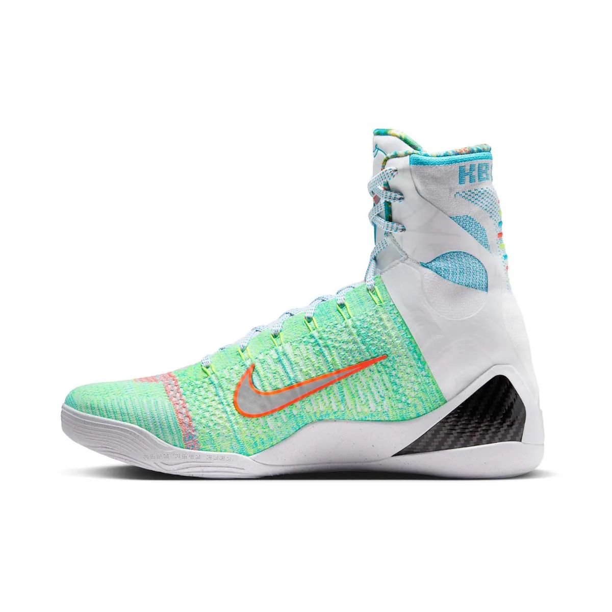Kobe IX Elite High Protro 'What The' Basketball Shoes Arch Stability Feature Ventilated Upper Material