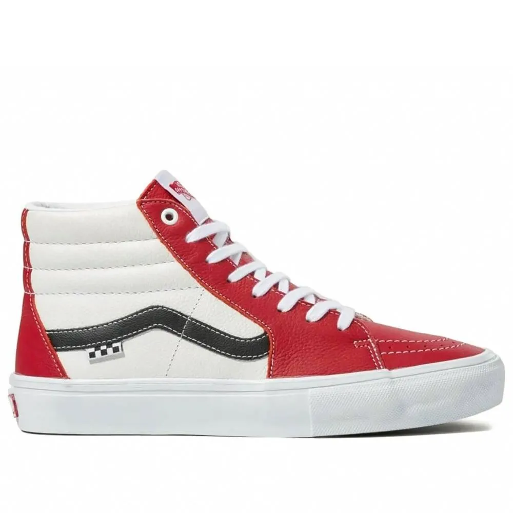 Pro Grip All Rounder Fit Vans Skate Sk8-Hi Sport Leather - Chilli Pepper/White