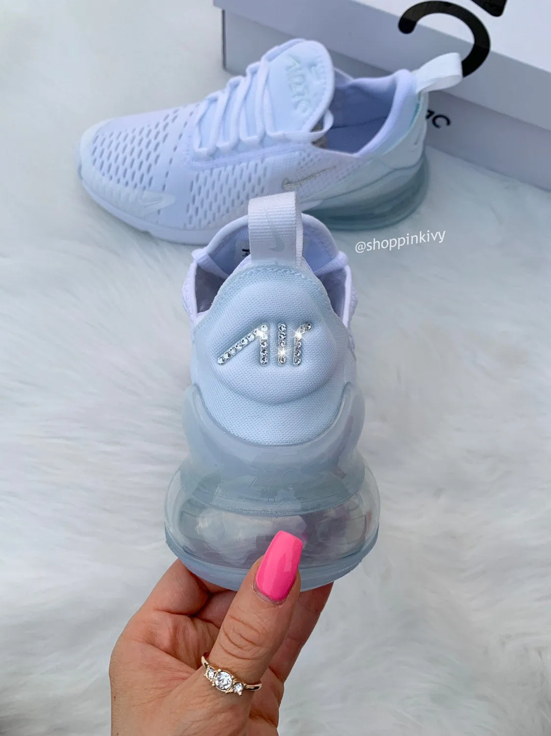 outdoor chill Walk Time Swarovski Nike Womens Girls Air 270