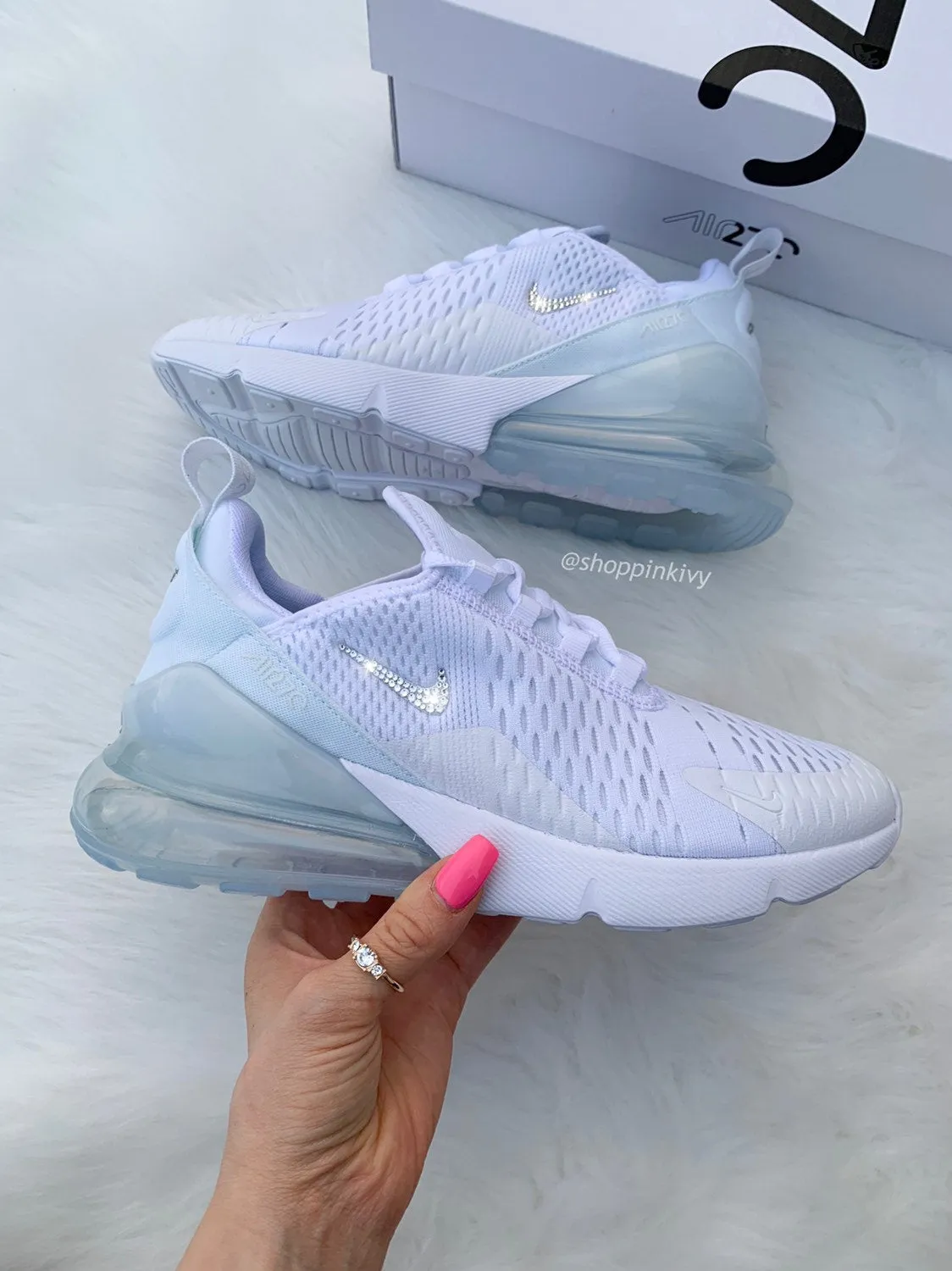 Swarovski Nike Womens Girls Air 270 Subtle Edge