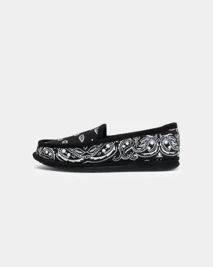 Responsive Cushion Fitness Lovers Goat Crew Bandana Slipper Black/White
