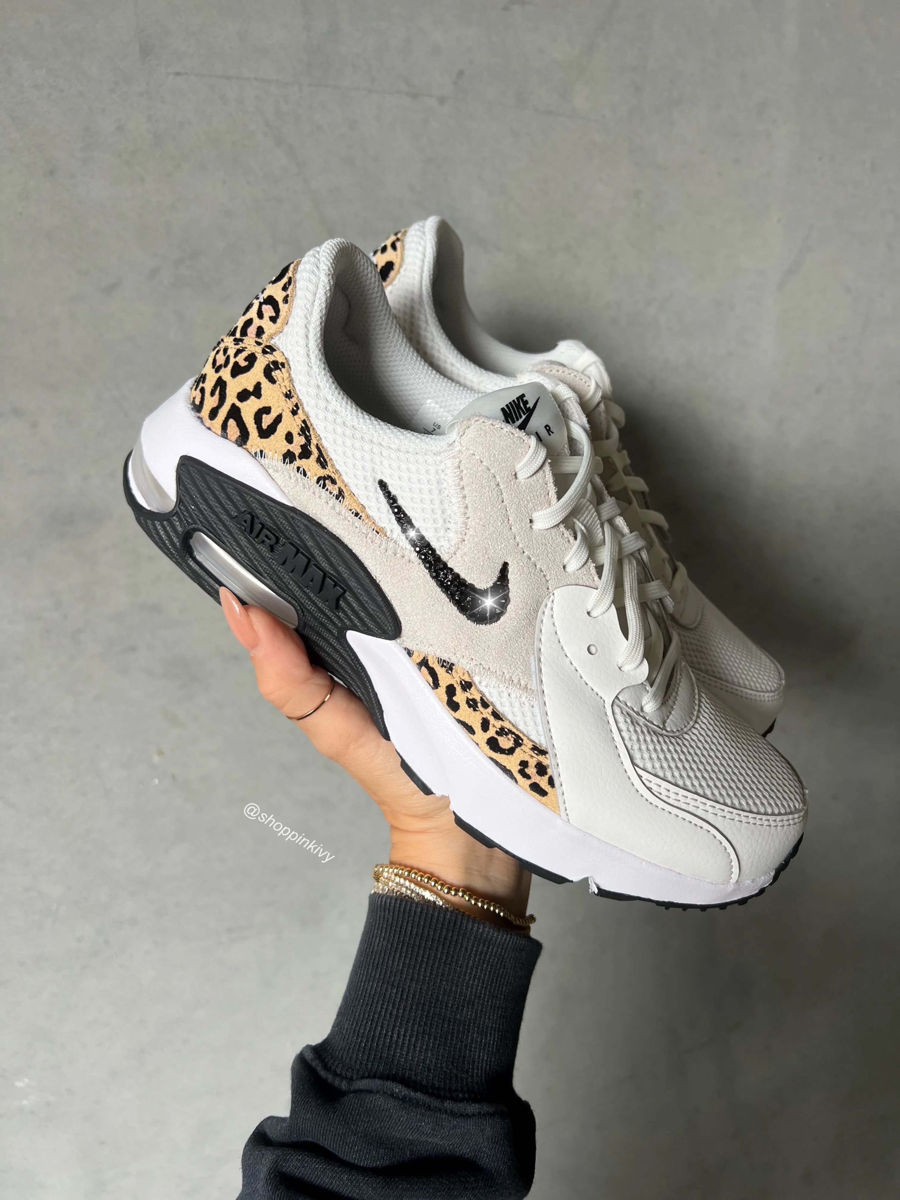 mules Leopard Swarovski Nike Women??s Air Max