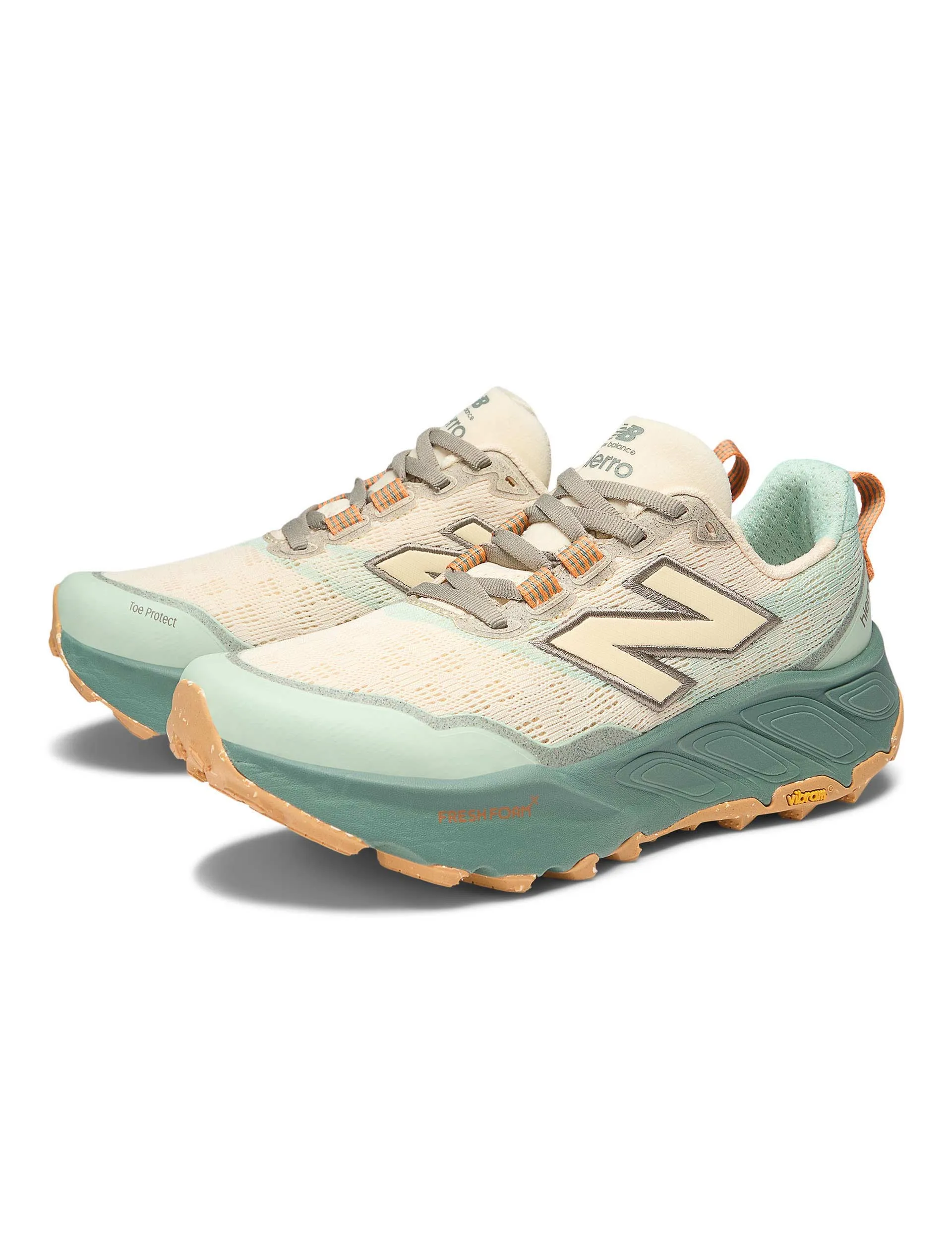 Comfortable ankle support wrinkle - resistant running wear Fresh Foam X Hierro v9 Shoes - Calcium/Dark Juniper