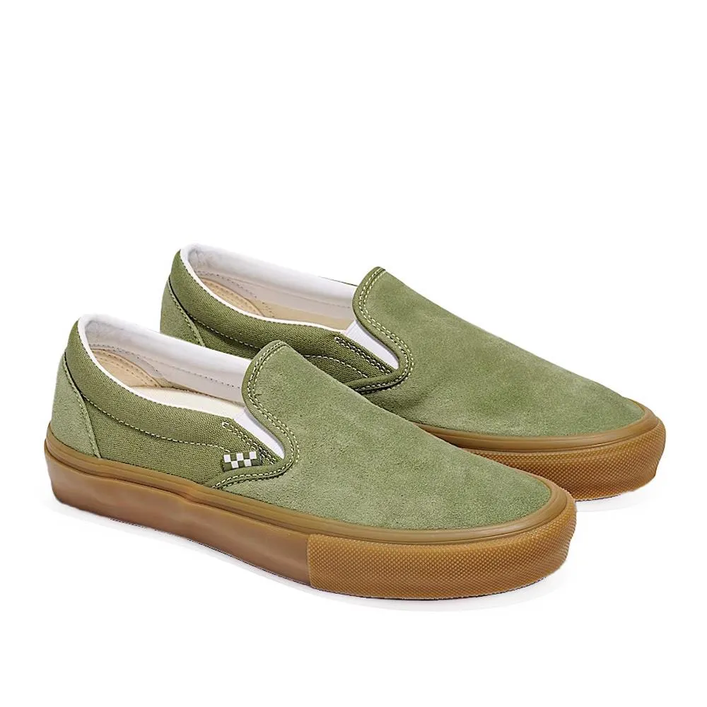 Side Impact Arch support Vans Skate Slip-On - Green/Gum