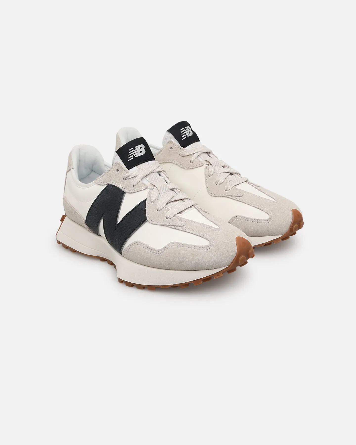 New Balance 327 White/Black Palm Base Cliff Edge
