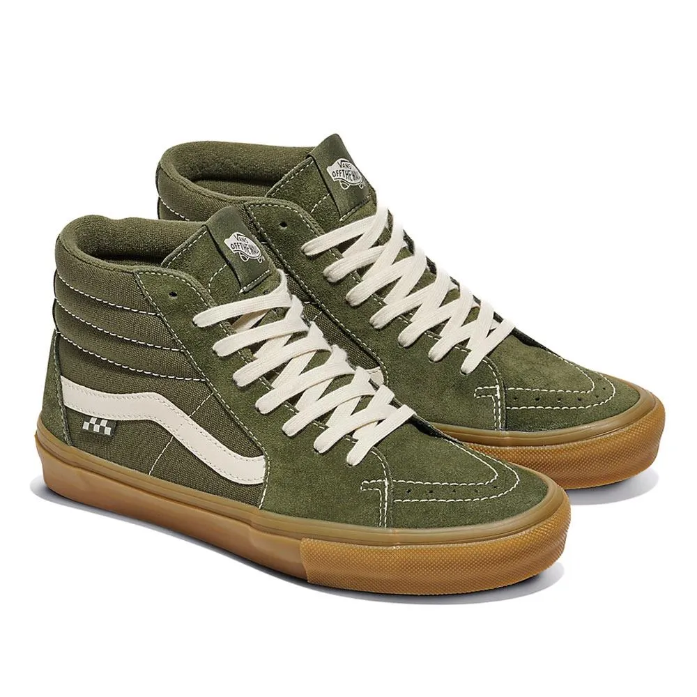 Vans Skate Sk8-Hi - Grape Leaf/Gum Impact   Resistant Performance Ride