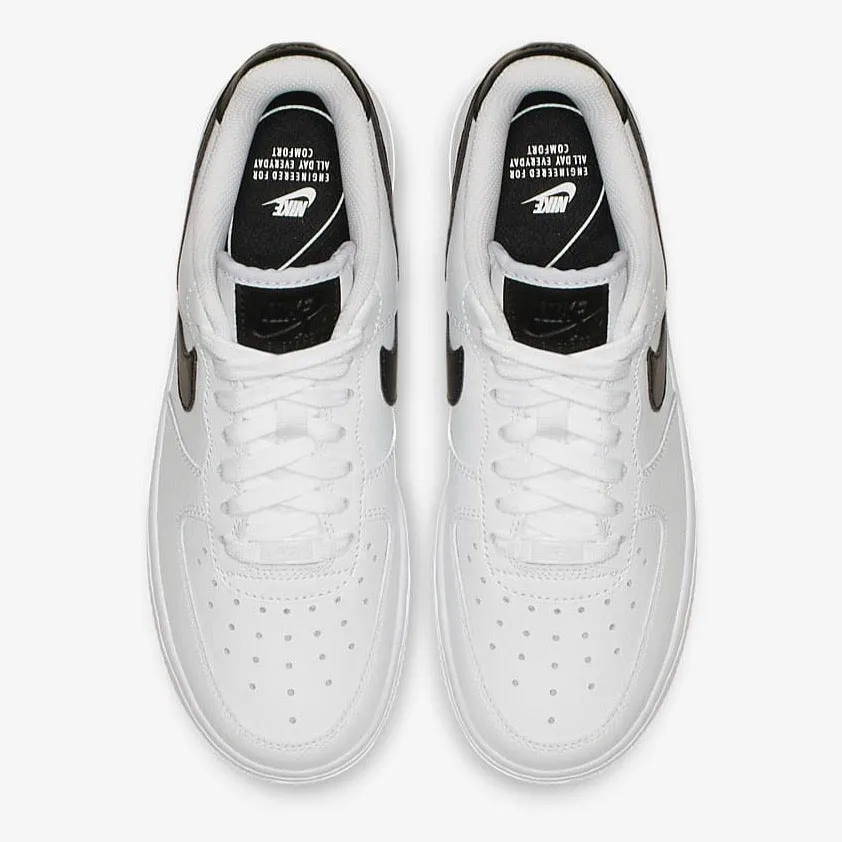 Limited Edition Women Air Force 1 (White/Black) Retro Style Easy Support