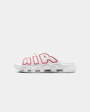 Street Ball Nike Air More Uptempo Slides White/University Red