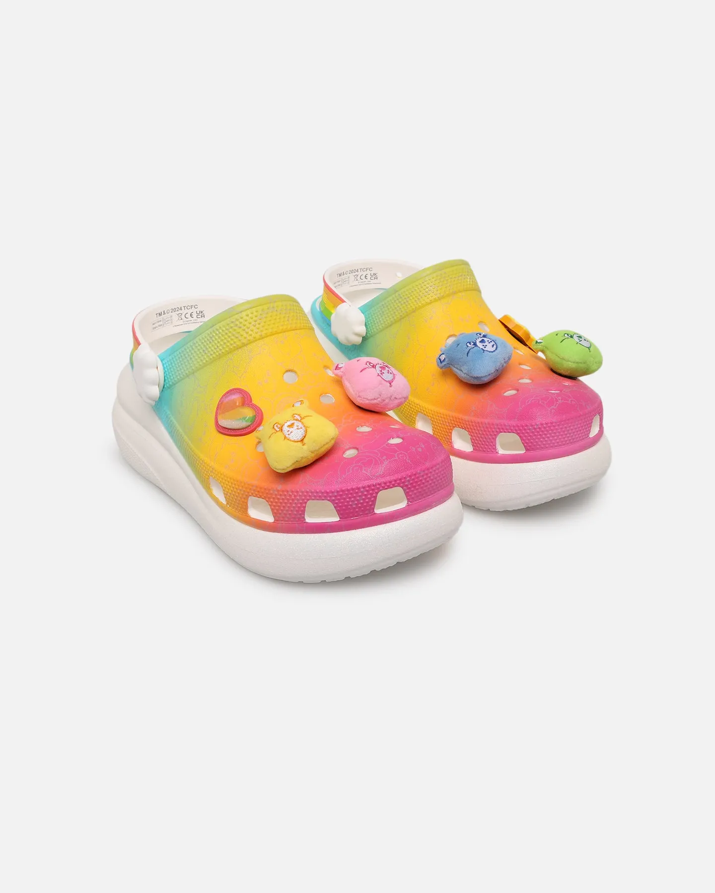 Crocs Care Bears Crush Clog White Comfort Shank Silk Feel