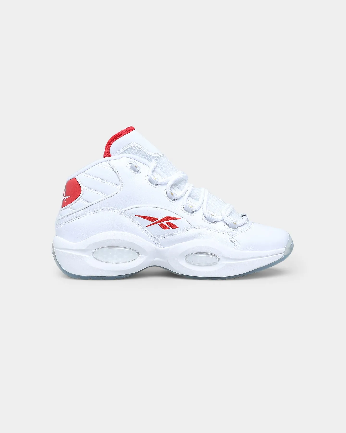 Rebook Question Mid Chalk/Vector Red Breathable Lining