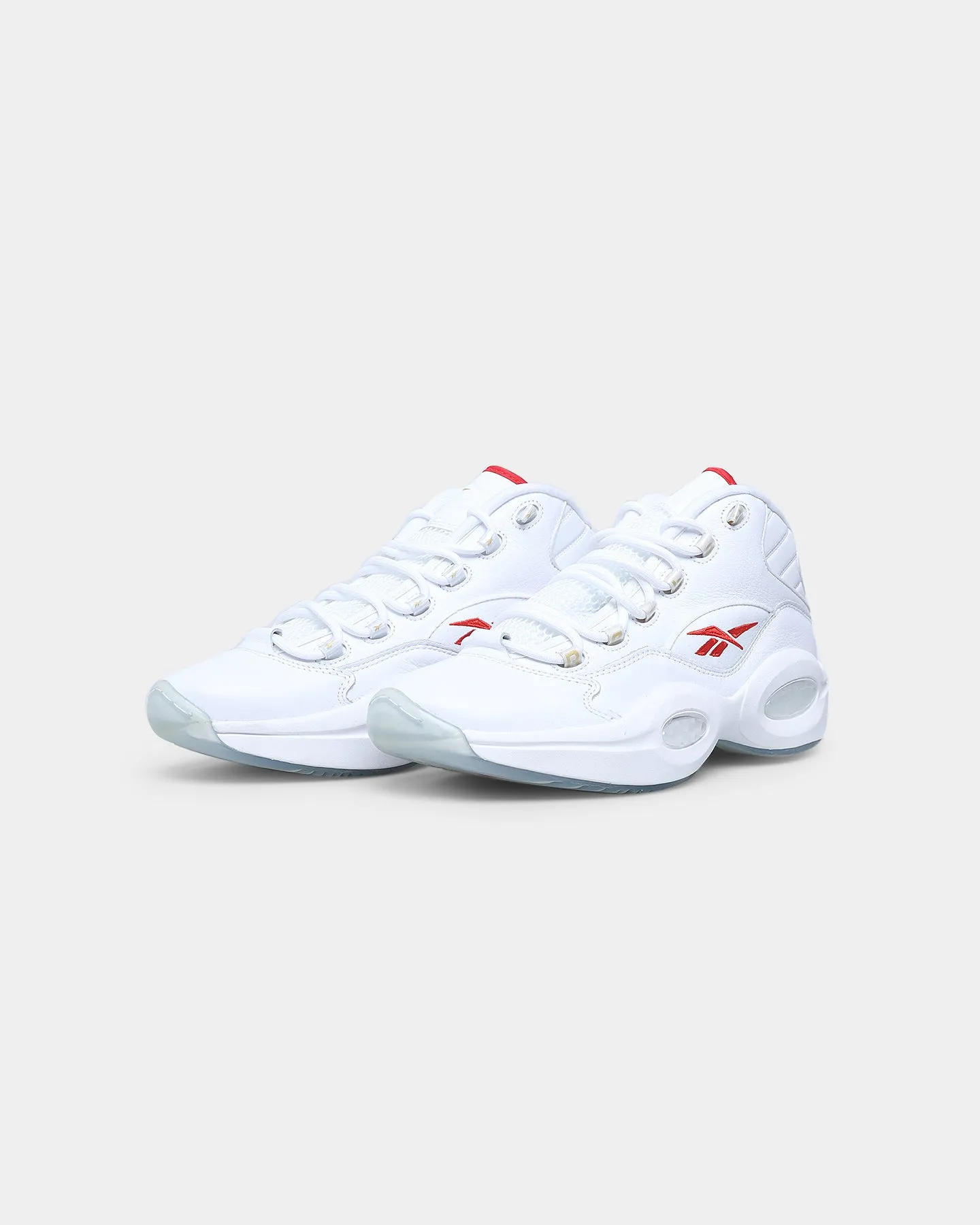 Rebook Question Mid Chalk/Vector Red Breathable