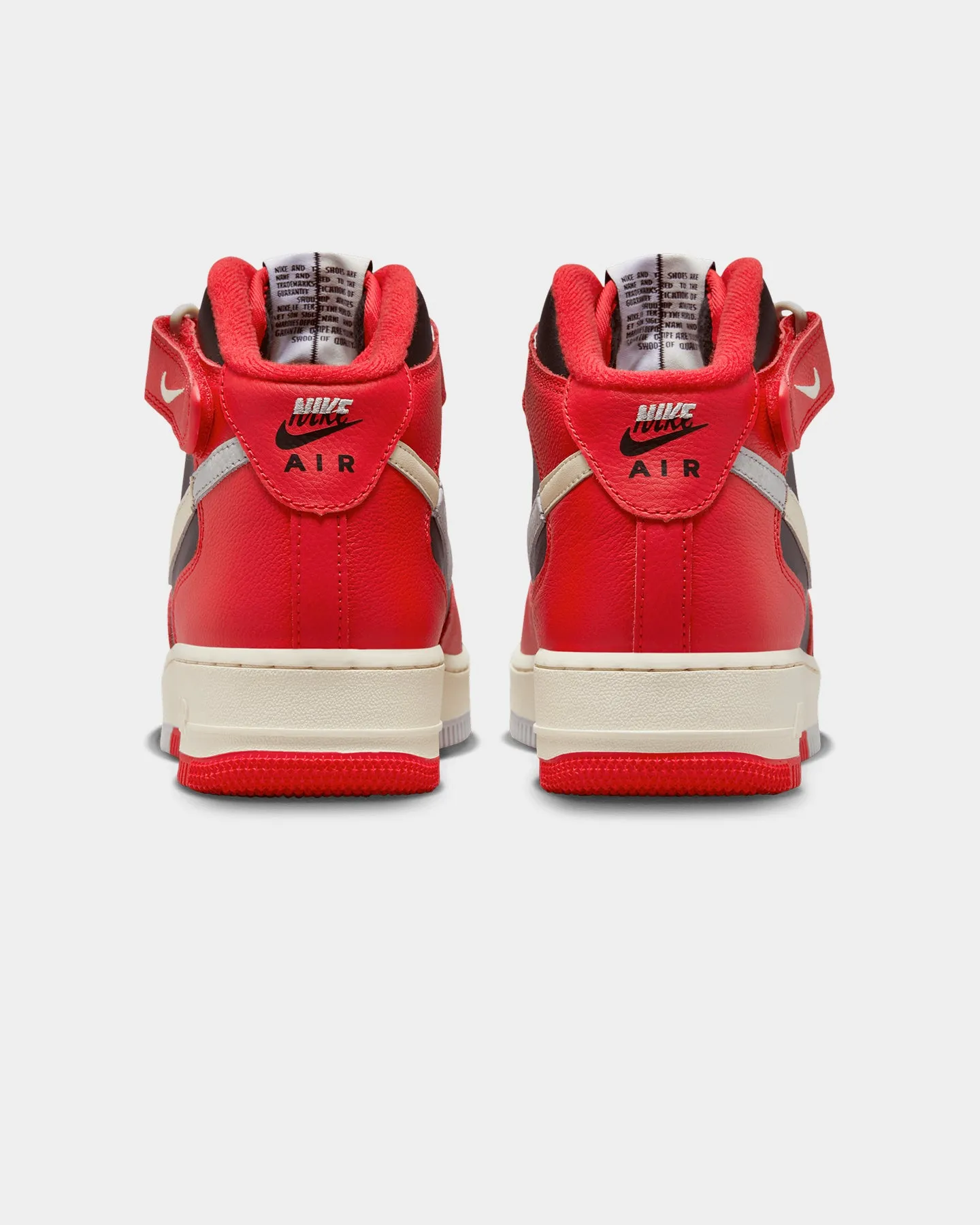 Sun Glow Casual Move Nike Air Force 1 Mid '07 LV8 "Bred" Black/Coconut Milk/University Red