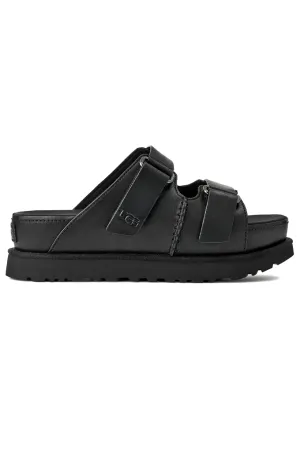 Lifted Feel Snake Skin UGG Women's Goldenstar Hi Leather Slide Sandals