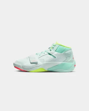 Wide fit Jordan Zion 2 Barely Green/Flash Crimson-Volt