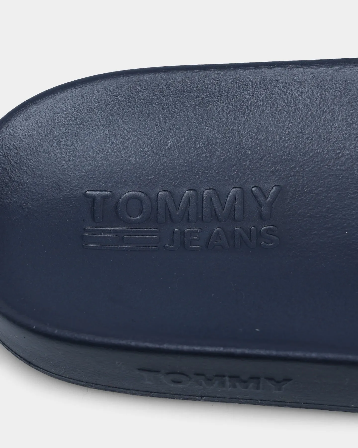 Tommy Jeans Corduroy Patch Pool Slide Twilight Navy Mono Style