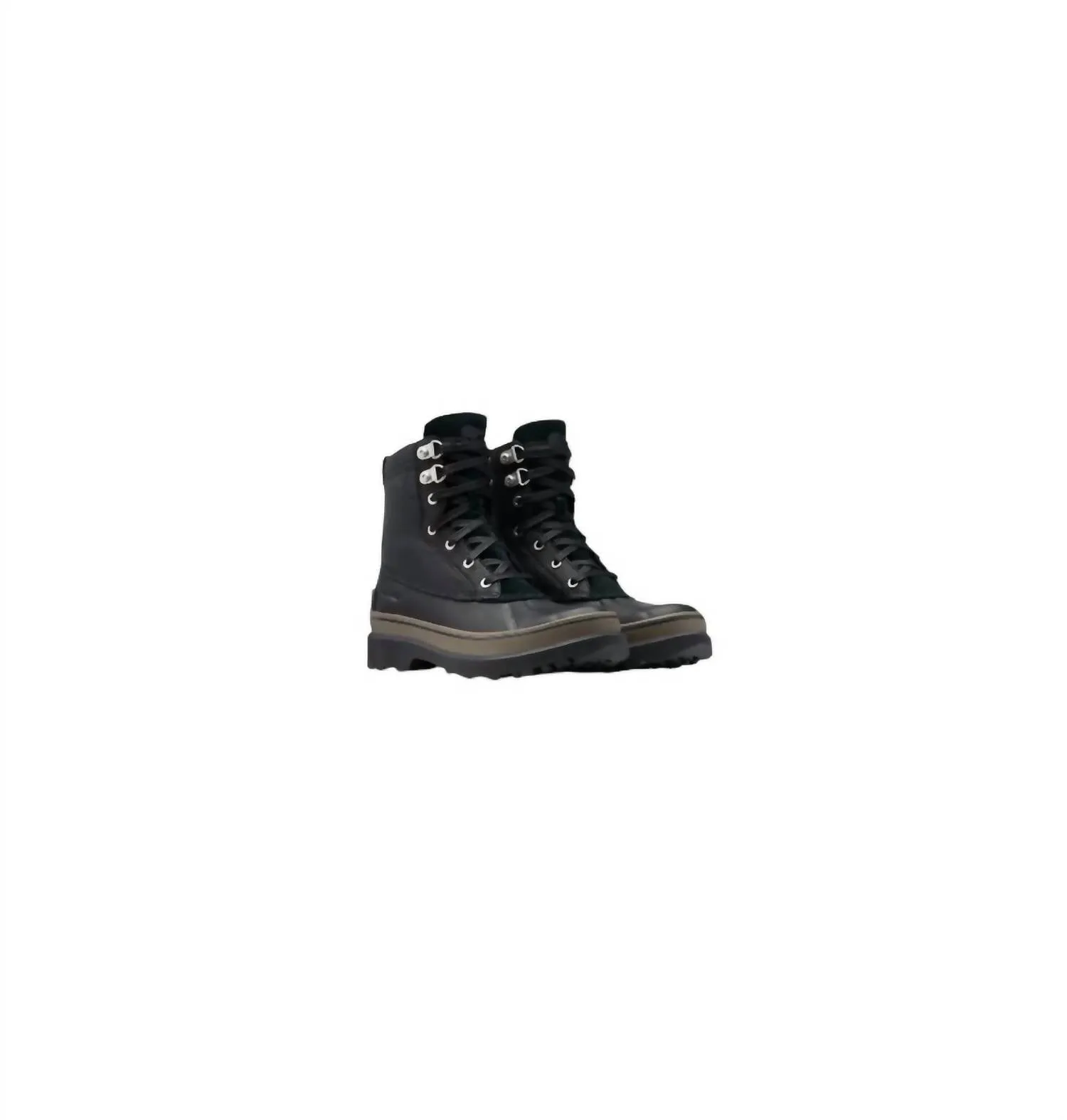 Waterproof Protection Ground Force Men's Caribou Storm Waterproof Fashion Boots In Black, Mud