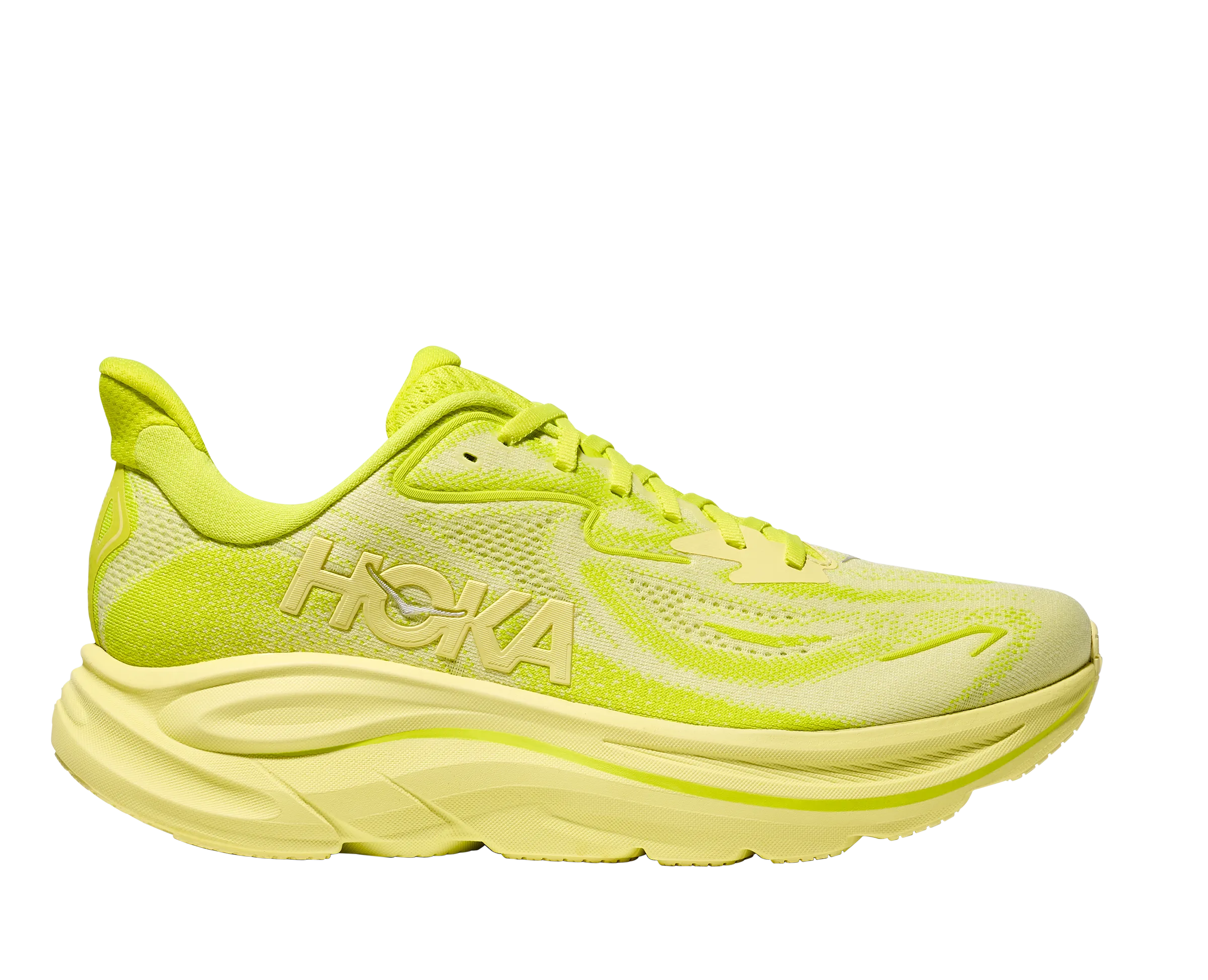 MEN'S CLIFTON 10 - D - NEON HOKA CITRUS/SUNLIGHT Torsion control