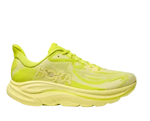 MEN'S CLIFTON 10 - D - NEON HOKA CITRUS/SUNLIGHT Stretch Fabric Work Commute Supportive