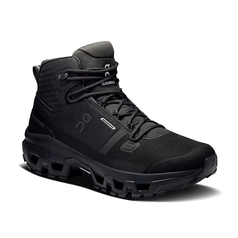 Men's Cloudrock Mid Waterproof Black/Black Air Flow