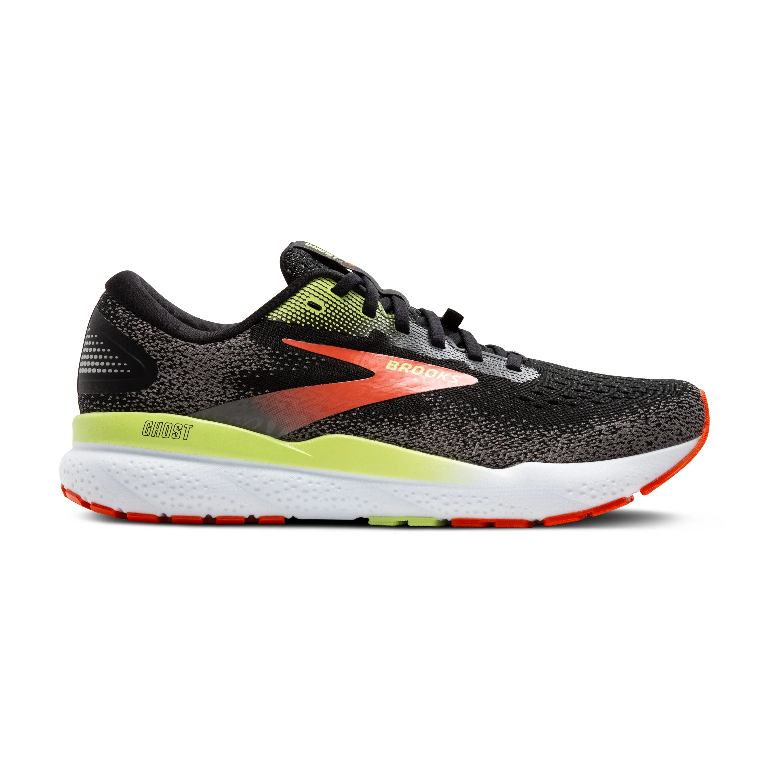 Fitness Bright tone MEN'S GHOST 16 GTX - D - 049 BLACK/MANDARIN RED/GREEN