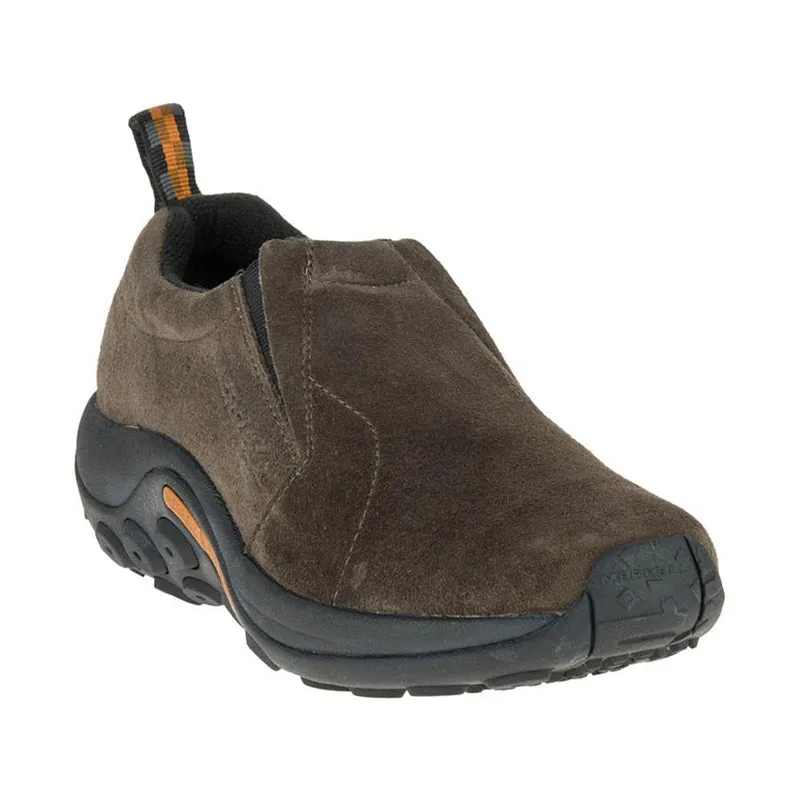 Men's Merrell Jungle Moc - Gunsmoke - 45?? Angle - Available at Tradehome Shoes