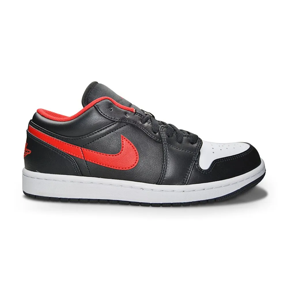 Fashion Forward Mens Nike Air Jordan 1 Low - 553558 063 - Black Fire Red White