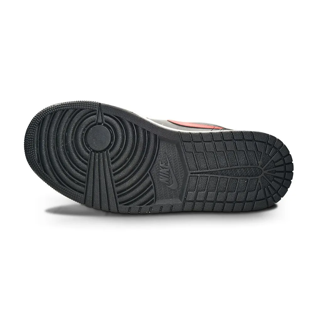 Mens Nike Air Jordan 1 Low - 553558 063 - Black Fire Red White Stable platform
