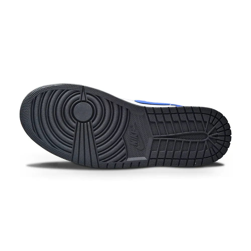 Stylish Footwear Heel counter Mens Nike Air Jordan 1 Low White hyper royal black