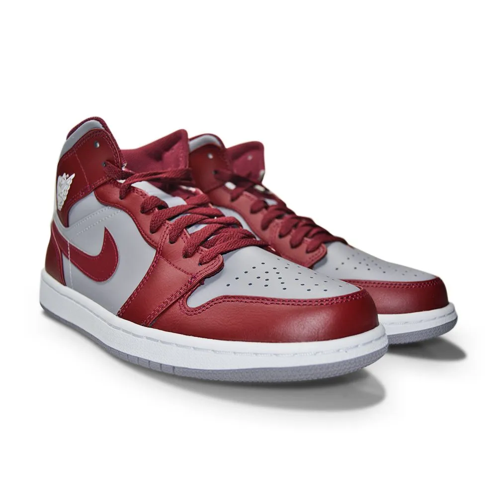 Elite Training Wear Mens Nike Air Jordan 1 Mid "Team Red" - DQ8426 615 - Cherrywood Red White