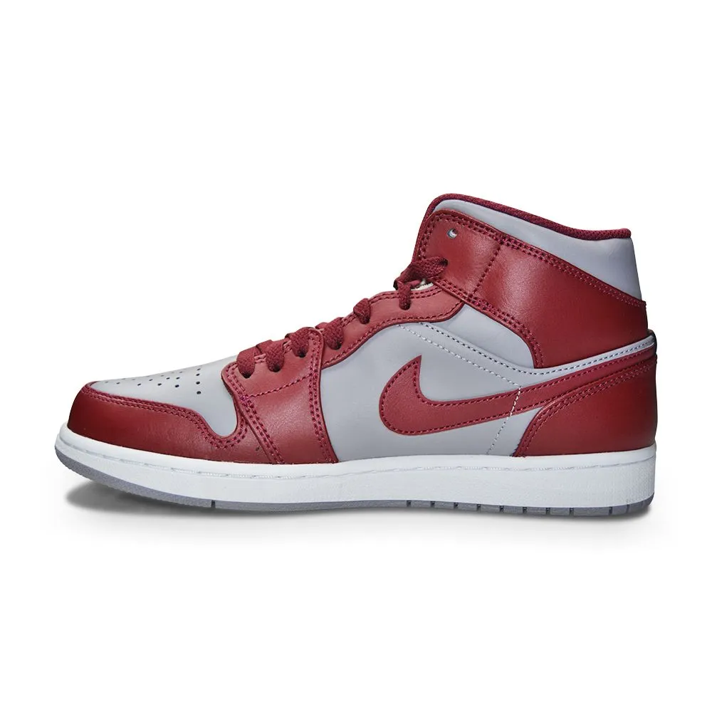 Mens Nike Air Jordan 1 Mid "Team Red" - DQ8426 615 - Cherrywood Red White Hollow Structure Cushion