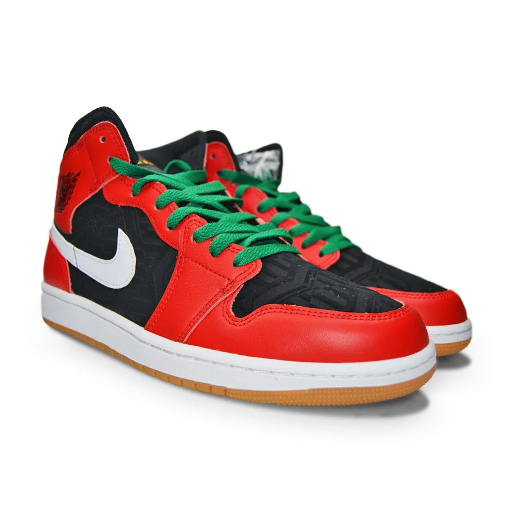 Flexible Motion Precision Engineering Design Mens Nike Air Jordan 1 Mid SE "Christmas"