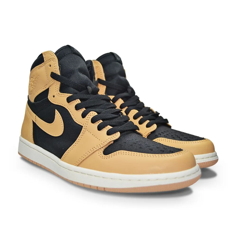 Precision Cut Motion Mens Nike Air Jordan 1 Retro High OG - 555088 202- Vachetta Tan Black Sail
