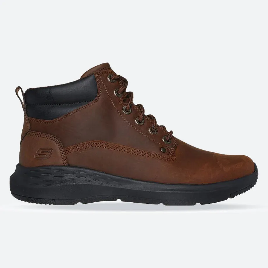 Men's Relaxed Fit Skechers 205175 Parson Ederic Boots - Brown Step Comfort outfit pairing
