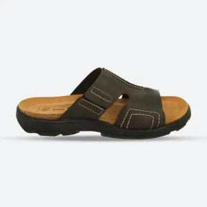 Breath Ease Bare Foot Men's Wide Fit DB Adam Mule Sandals