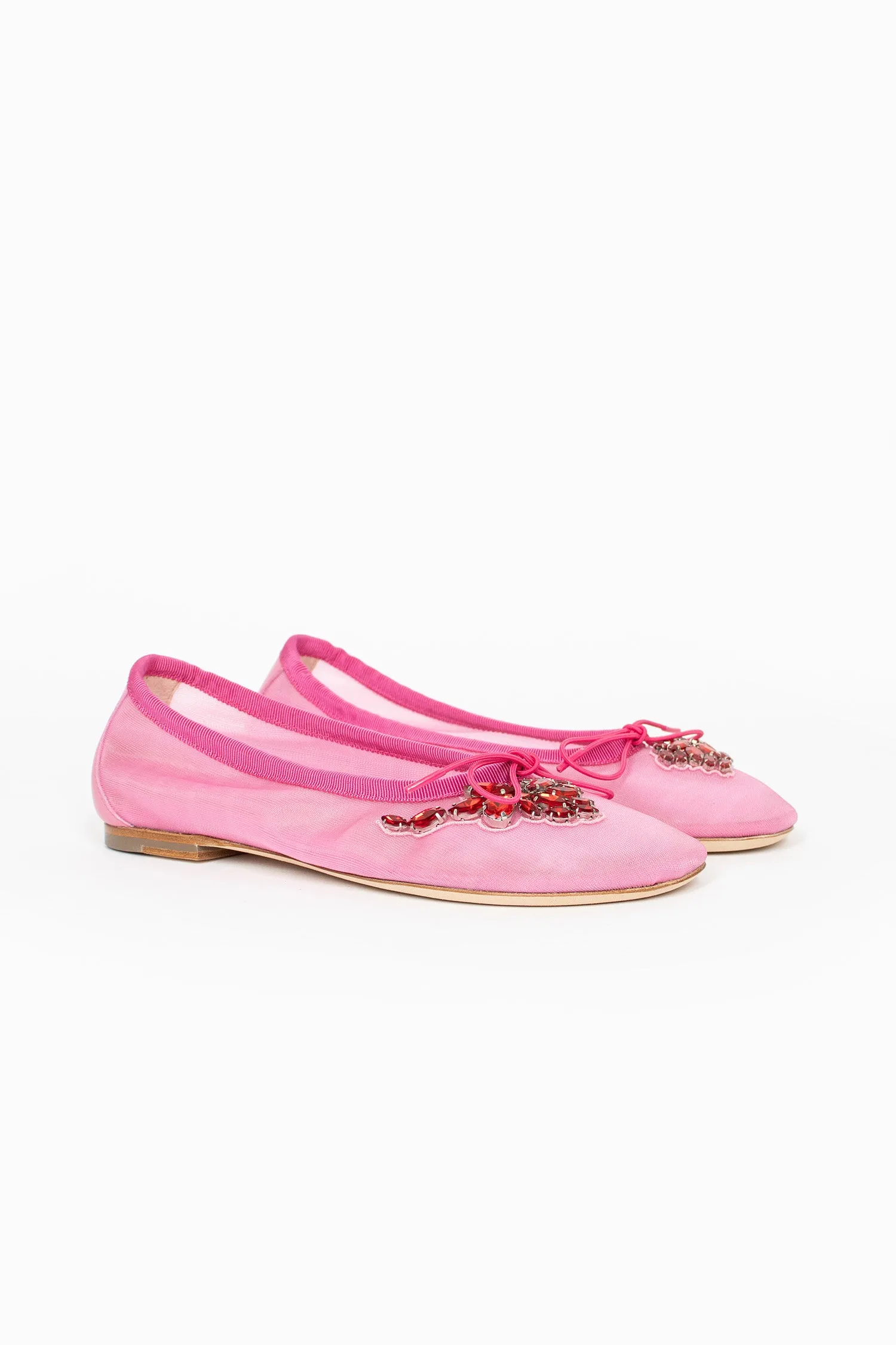 Mesh Embroidery Ballerina Pink Street Run