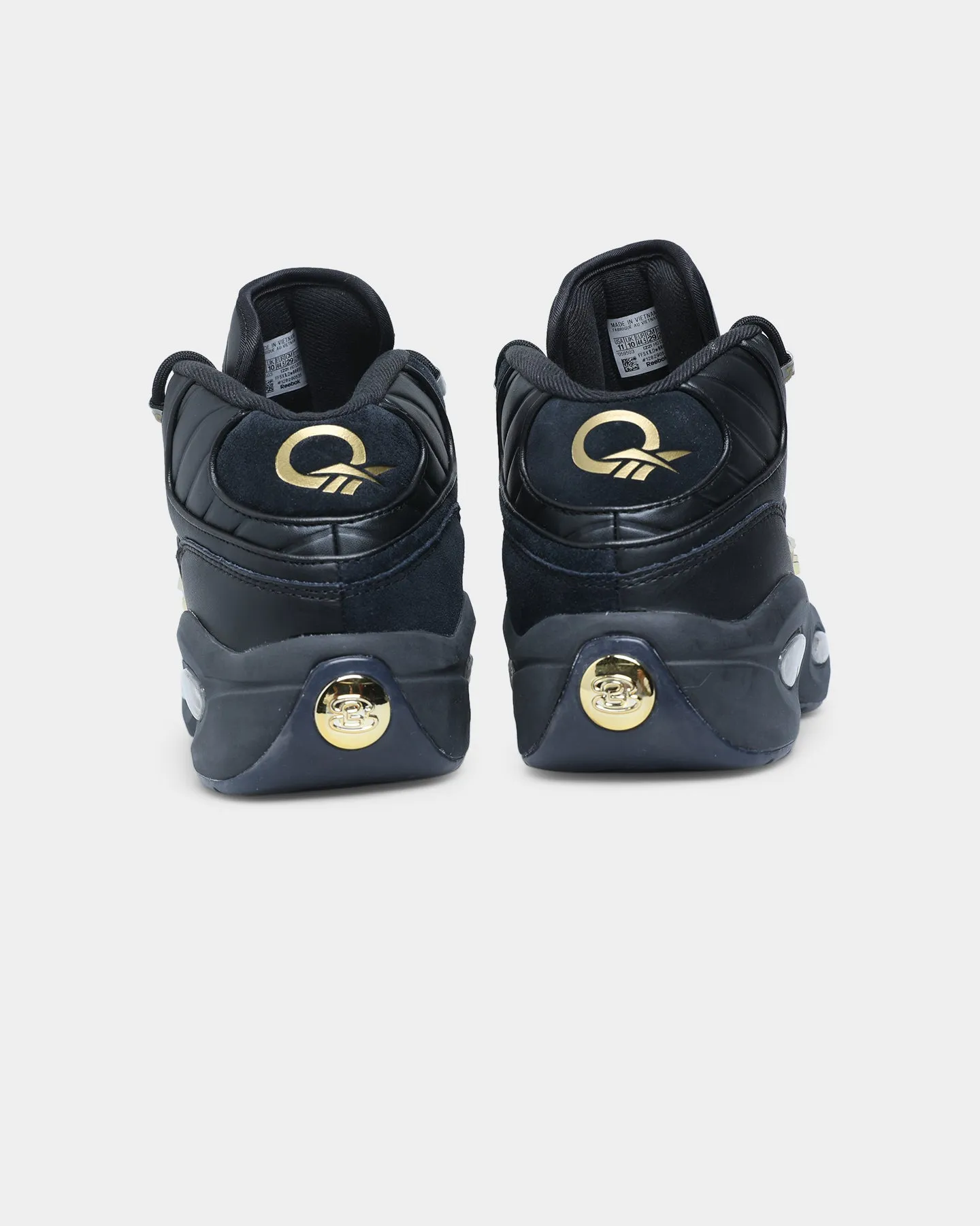 Snow Grip Deep Shade Reebok Question Mid Black/Black/Gold
