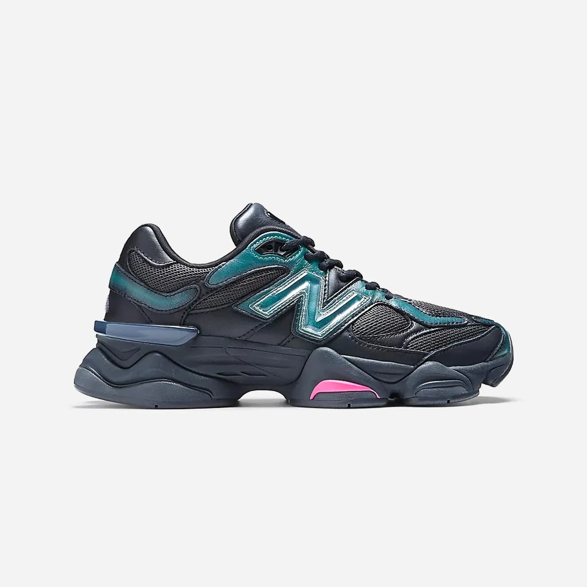 New Balance 9060 Mowalola Burglarwear Black Teal Pink Maximum Stability