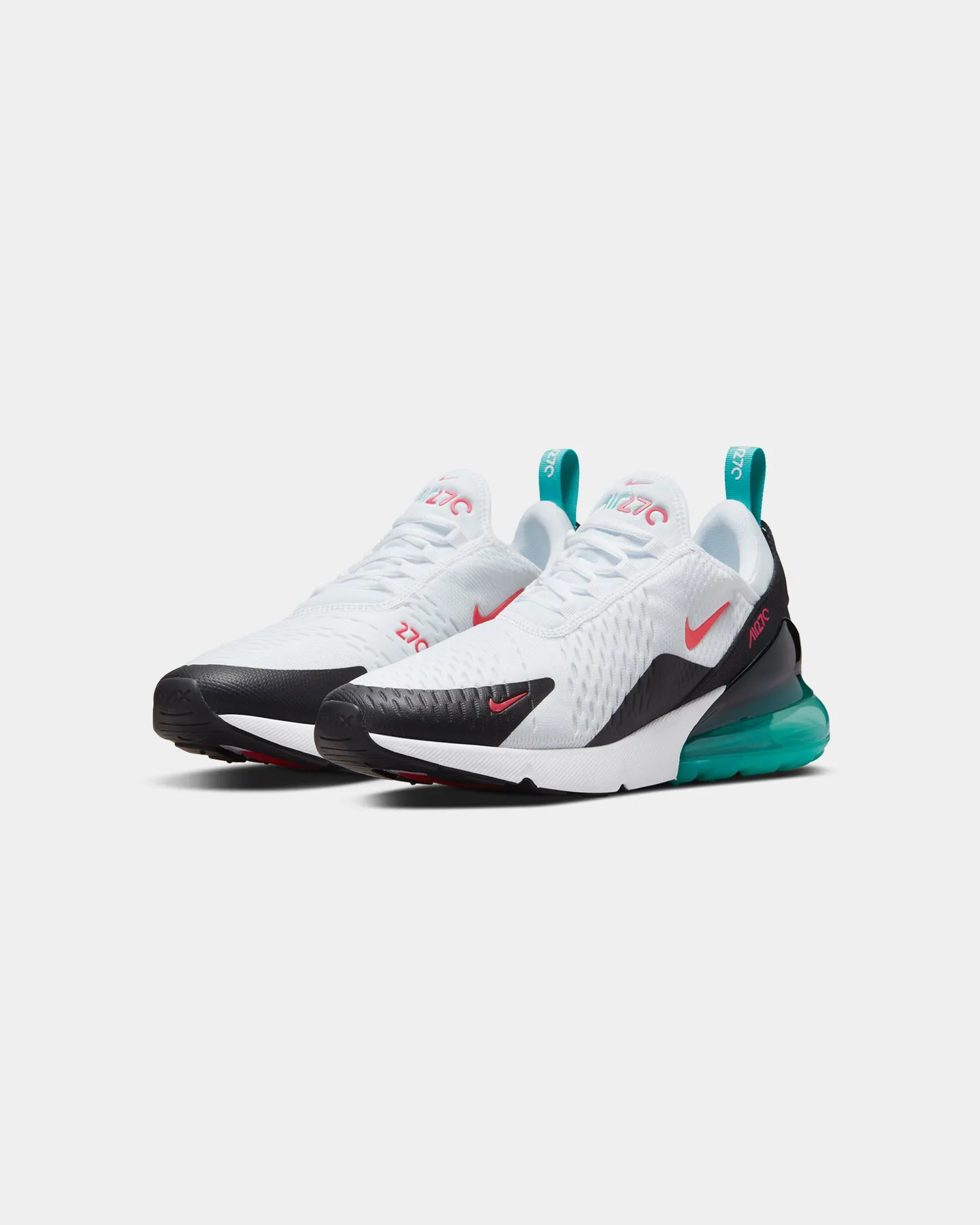 Nike Air Max 270 White/Rush Pink/Washed Teal Padded Comfort Cold Weather