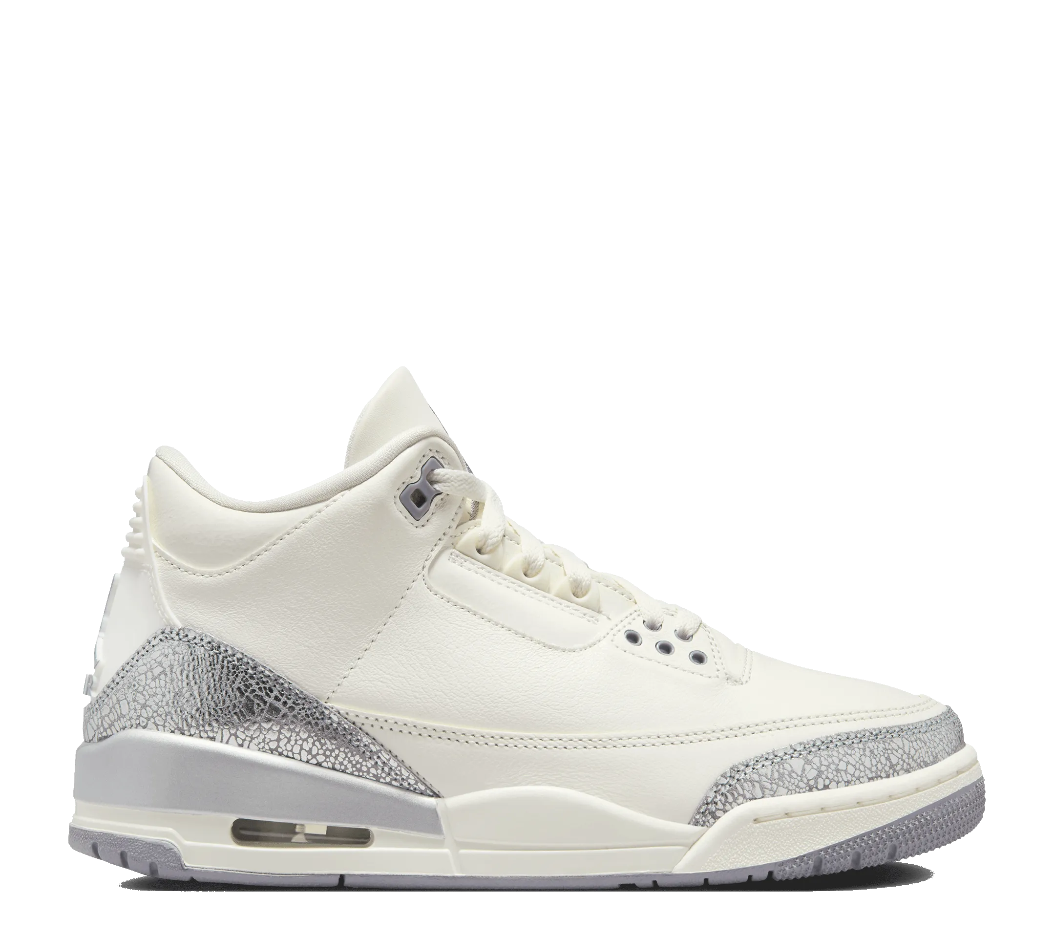 meaningful WMNS Air Jordan 3 Retro"Sail/Cement Grey"