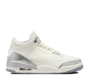 meaningful WMNS Air Jordan 3 Retro"Sail/Cement Grey"