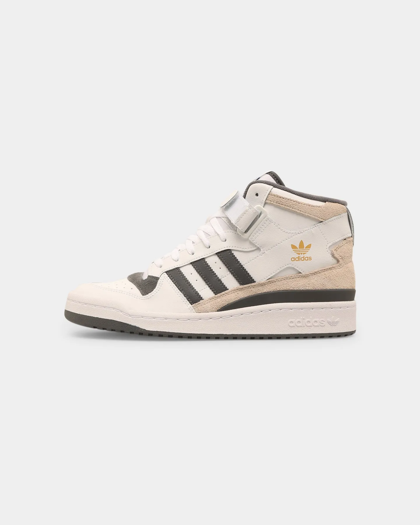 Italian Glam Dad Style Adidas Forum Mid Ftwr White/Grey