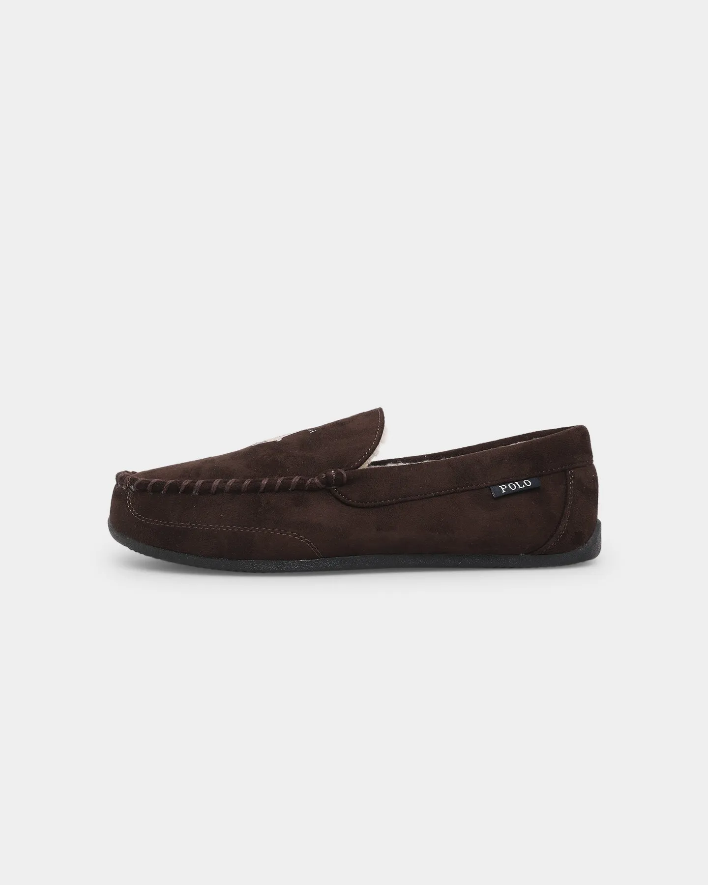 Color Pop Polo Ralph Lauren Declan Slippers Chocolate/Cream