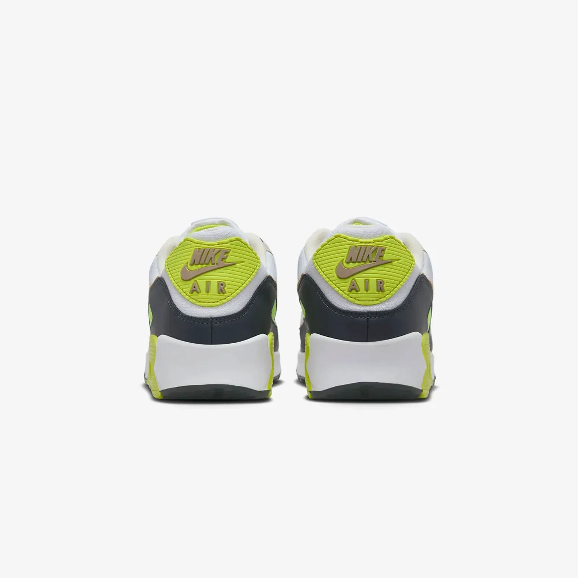 Fabric Upper NIKE | AIR MAX 90 { WHITE/KHAKI-CYBER-DK SMOKE GREY