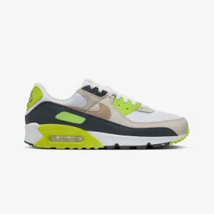 Form Fitting NIKE | AIR MAX 90 { WHITE/KHAKI-CYBER-DK SMOKE GREY
