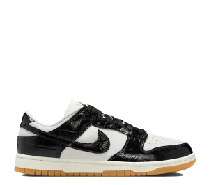 Durable Synthetic Multi-Functional W Nike Dunk Low LX "Black Croc"