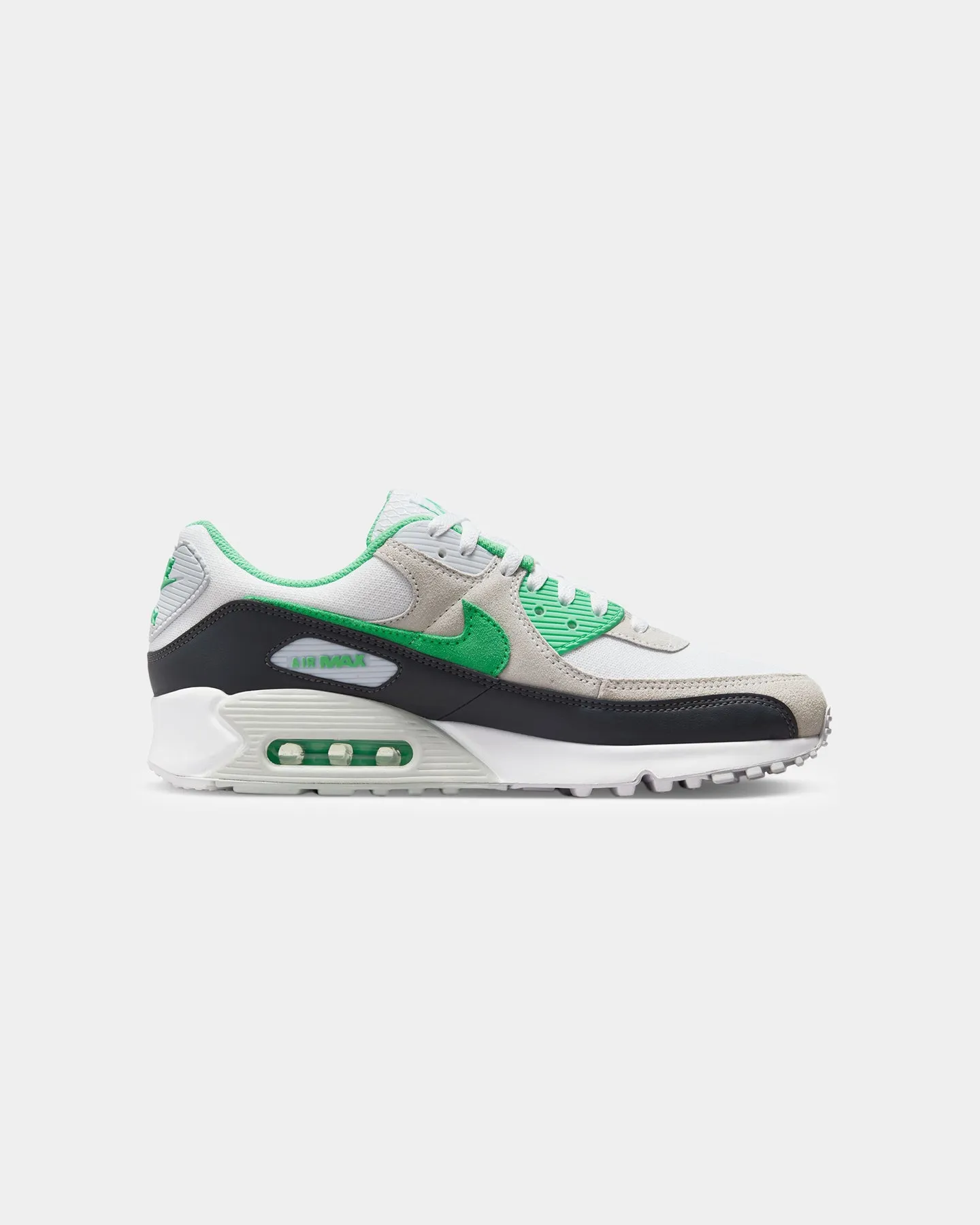Nike Air Max 90 White/Spring Green Sweat Resistant Comfort Seekers Cold Tone